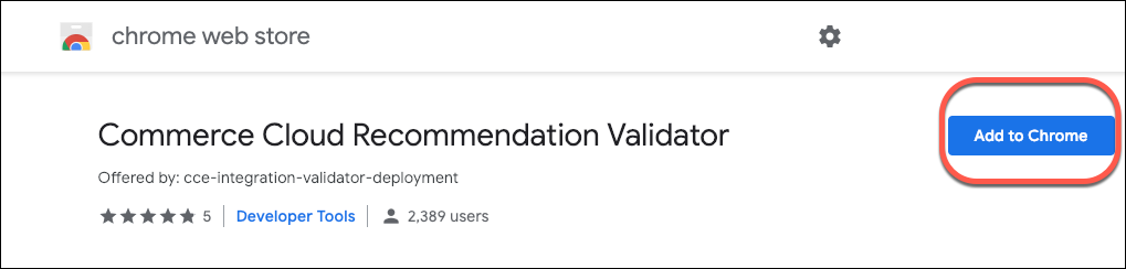 Commerce Cloud建议验证器