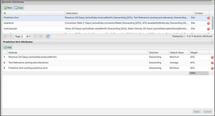 Business Manager - Sorting Rules - Create a weighted dynamic attribute