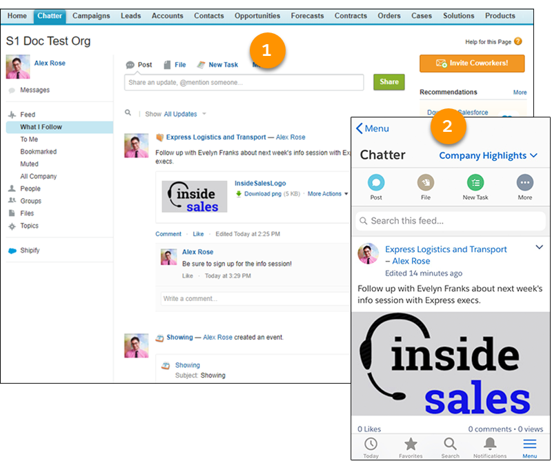 Chatter の使用開始 単元 Salesforce Trailhead