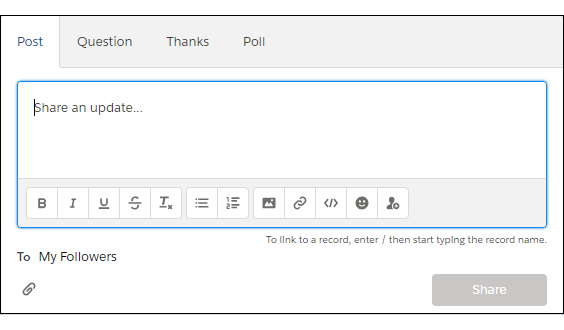 Chatter publisher