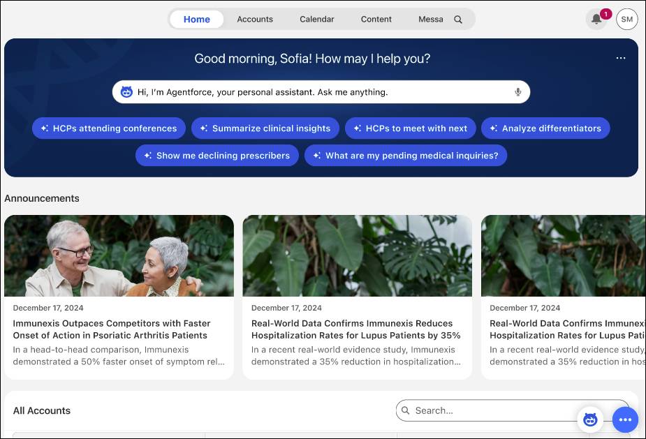 Home Page for Sofia.
