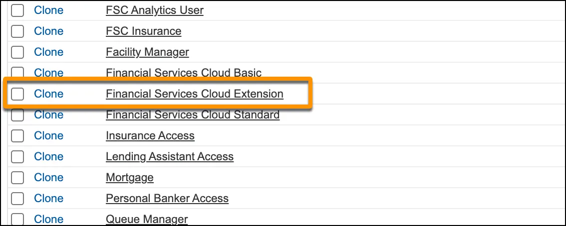 Permission Sets page showing a list of permission sets.