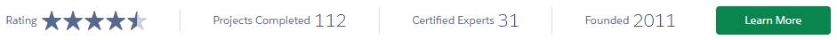 The summary bar on Get Cloudy’s AgentExchange consultant listing