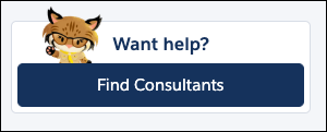 The Find Consultants button on AgentExchange