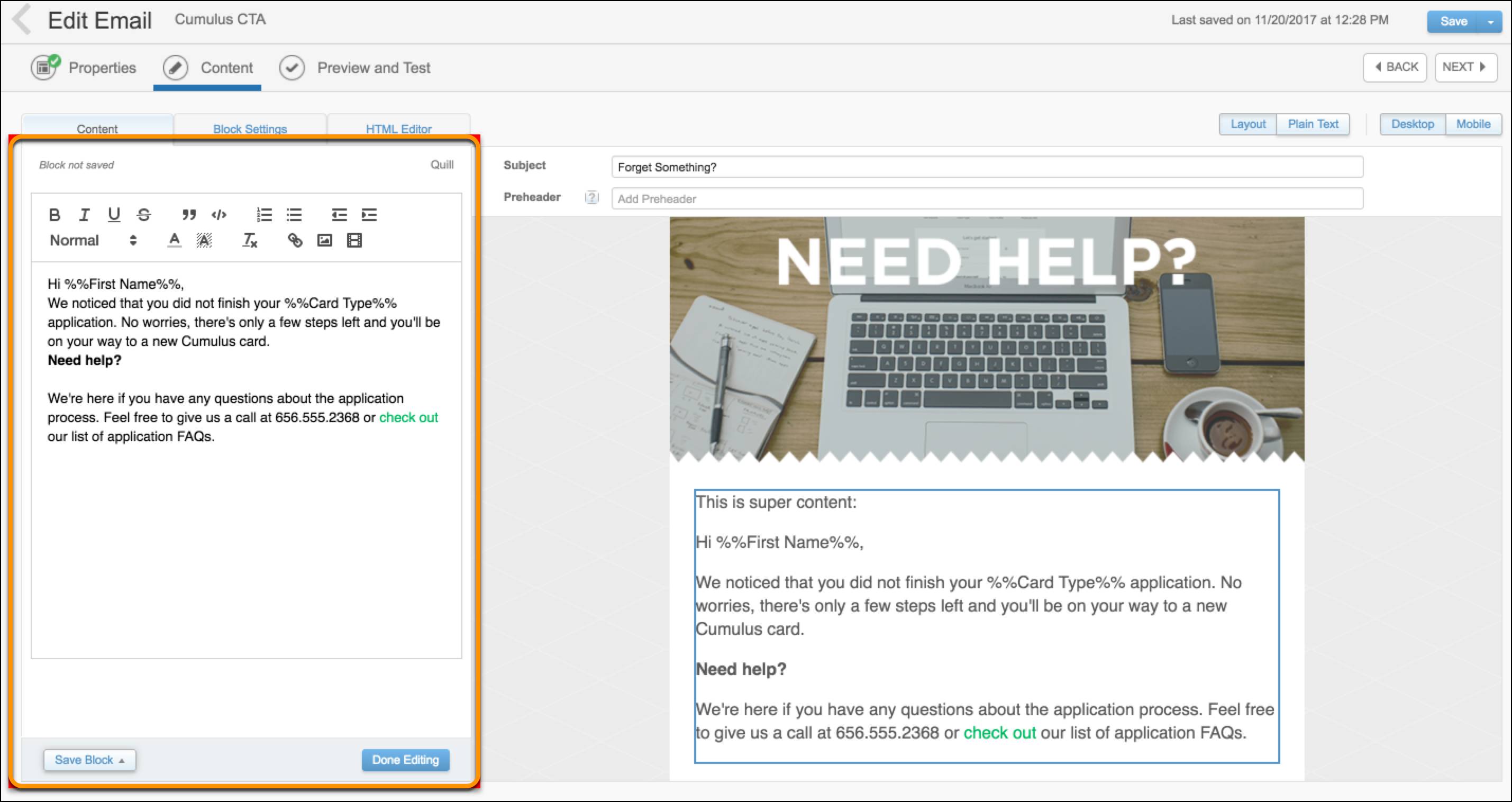 Personalizar y mejorar Content Builder Salesforce Trailhead