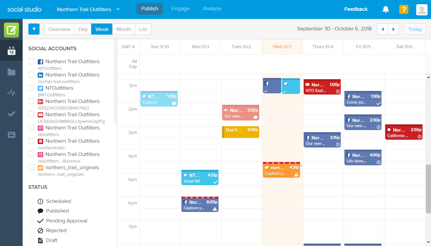 social media activity data studio