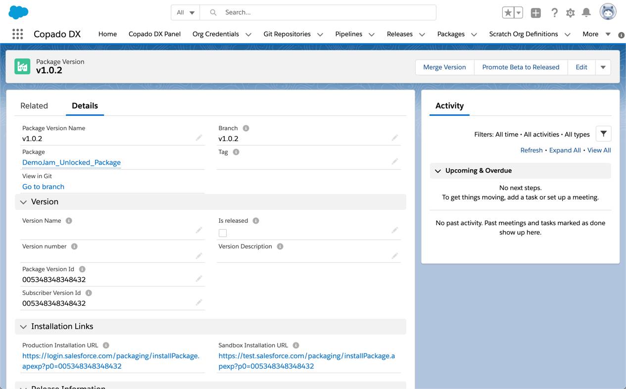 Move to the Package Development Model Unit | Salesforce Trailhead