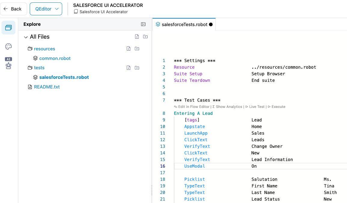 Screenshot of QEditor.