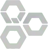 AWS Well-Architected Framework icon depicting three adjacent hexagons with bisecting lines