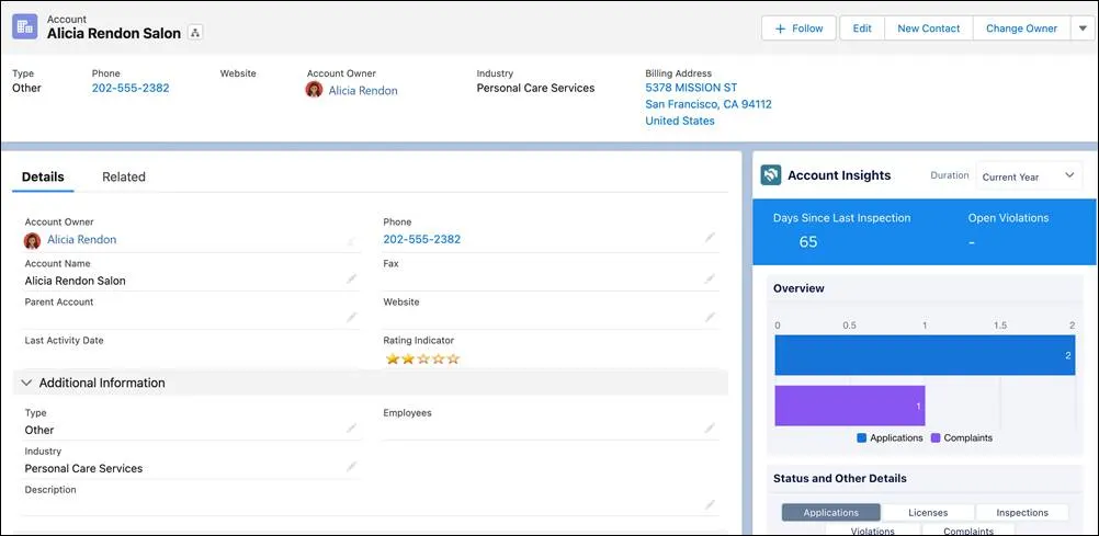 Account Insights dashboard.
