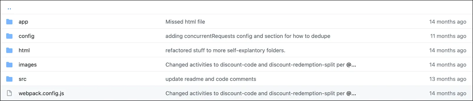 GitHub repo for discount code custom activity