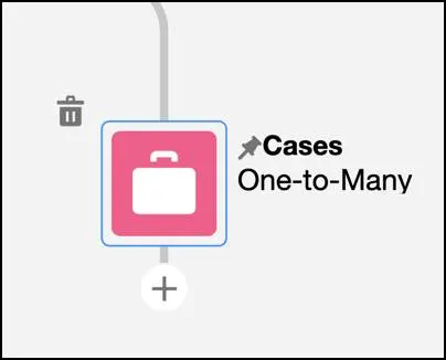 Delete a graph node: Cases node.