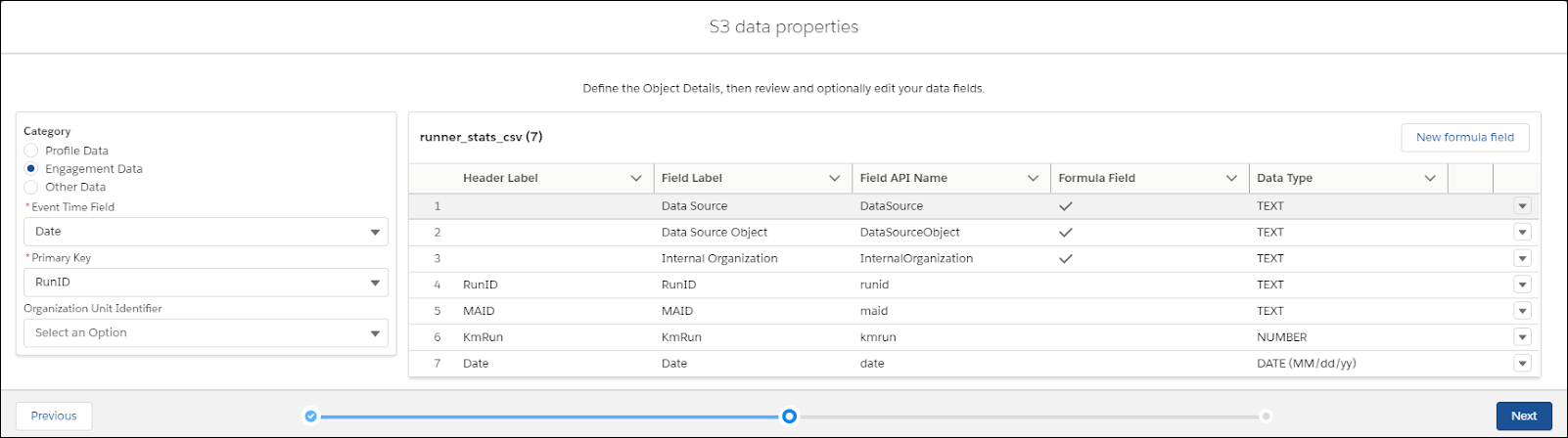 S3 data properties