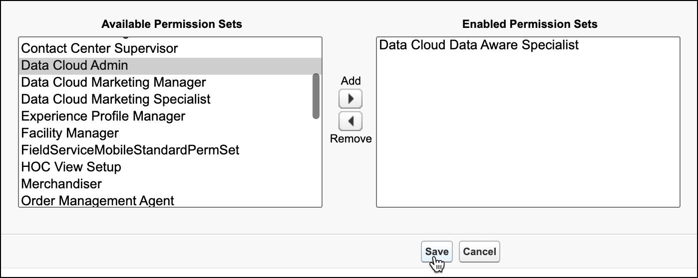 Permission Set Assignments.