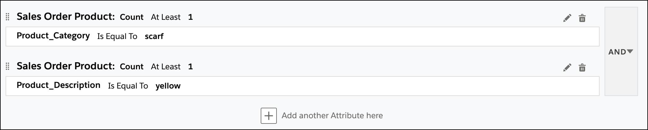 Example segmentation using 2 containers.