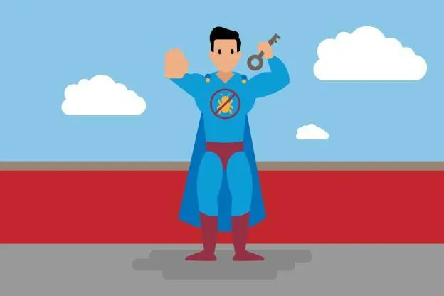 A superhero is holding the key to protecting an organization from cybersecurity threats.