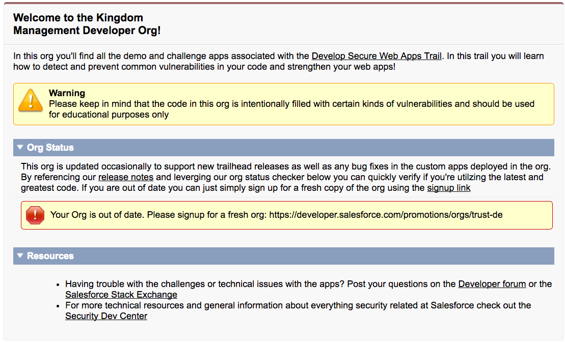 Authorization form salesforce