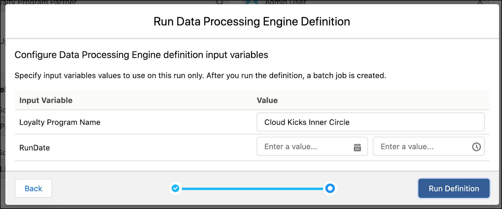 Run Data Processing Engine Definitions | Salesforce Trailhead
