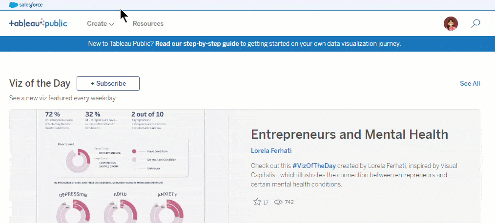 Tableau Public  Find inspiration and improve your data skills