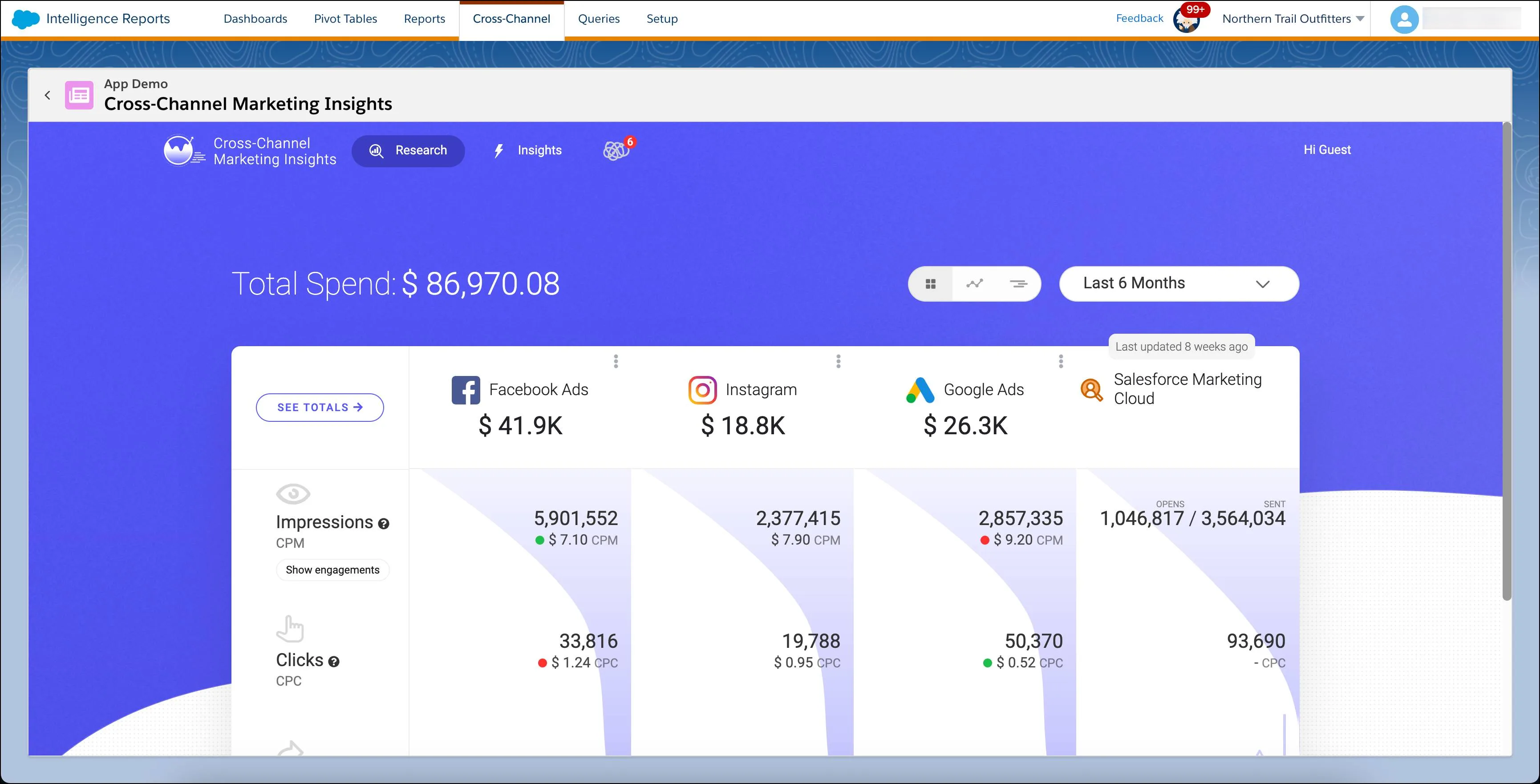 Cross-Channel Marketing Insights app demo