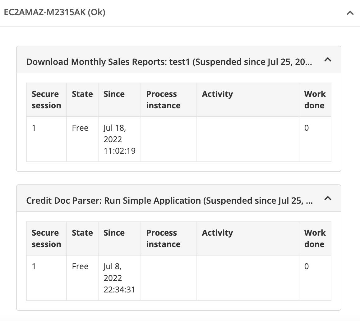 The Robot State and Operations menu.