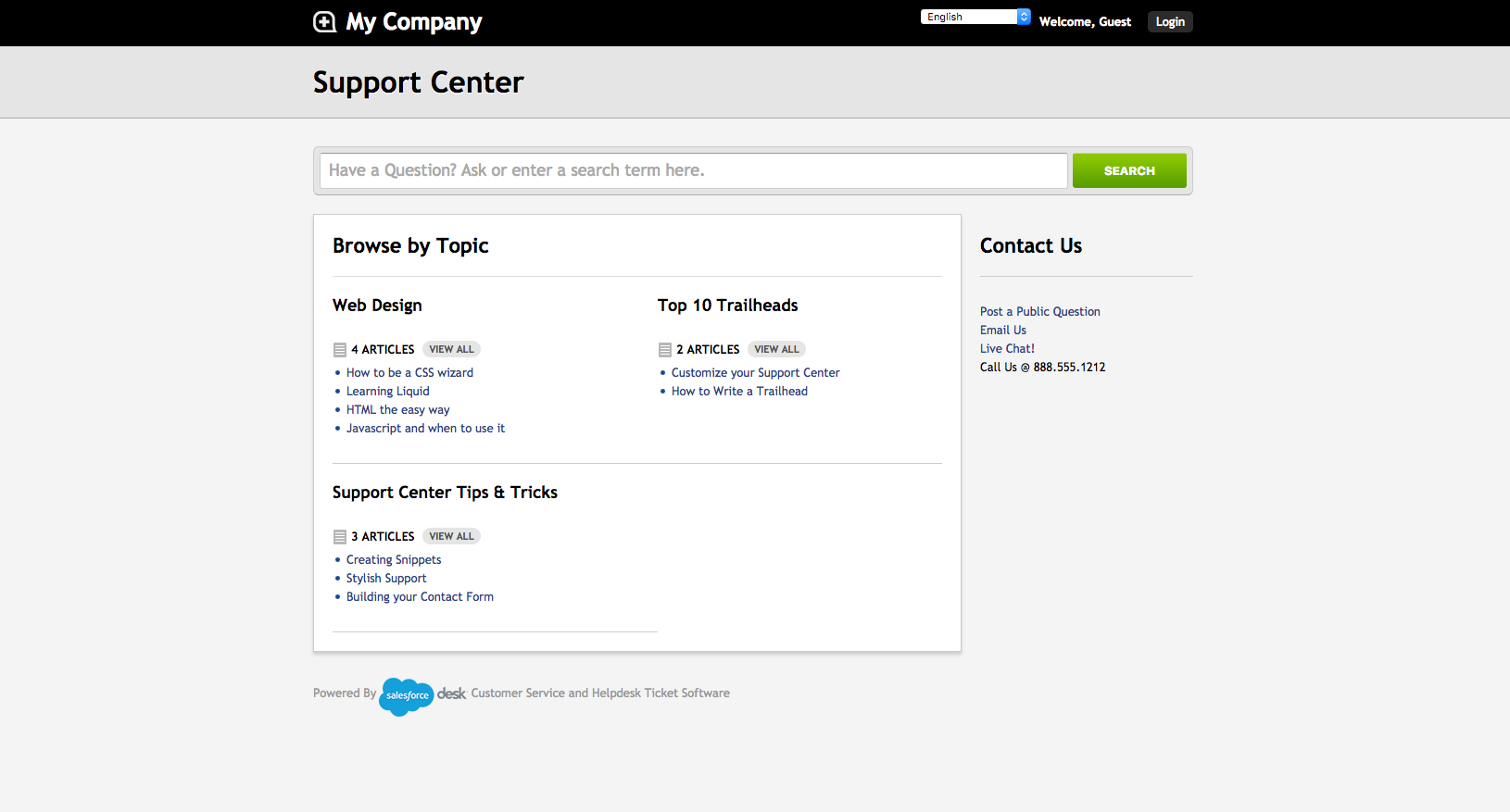 Lektion Use Web Themes To Customize Your Support Center Salesforce