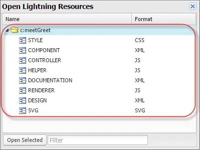 Apri Lightning Resources (Risorse Lightning).