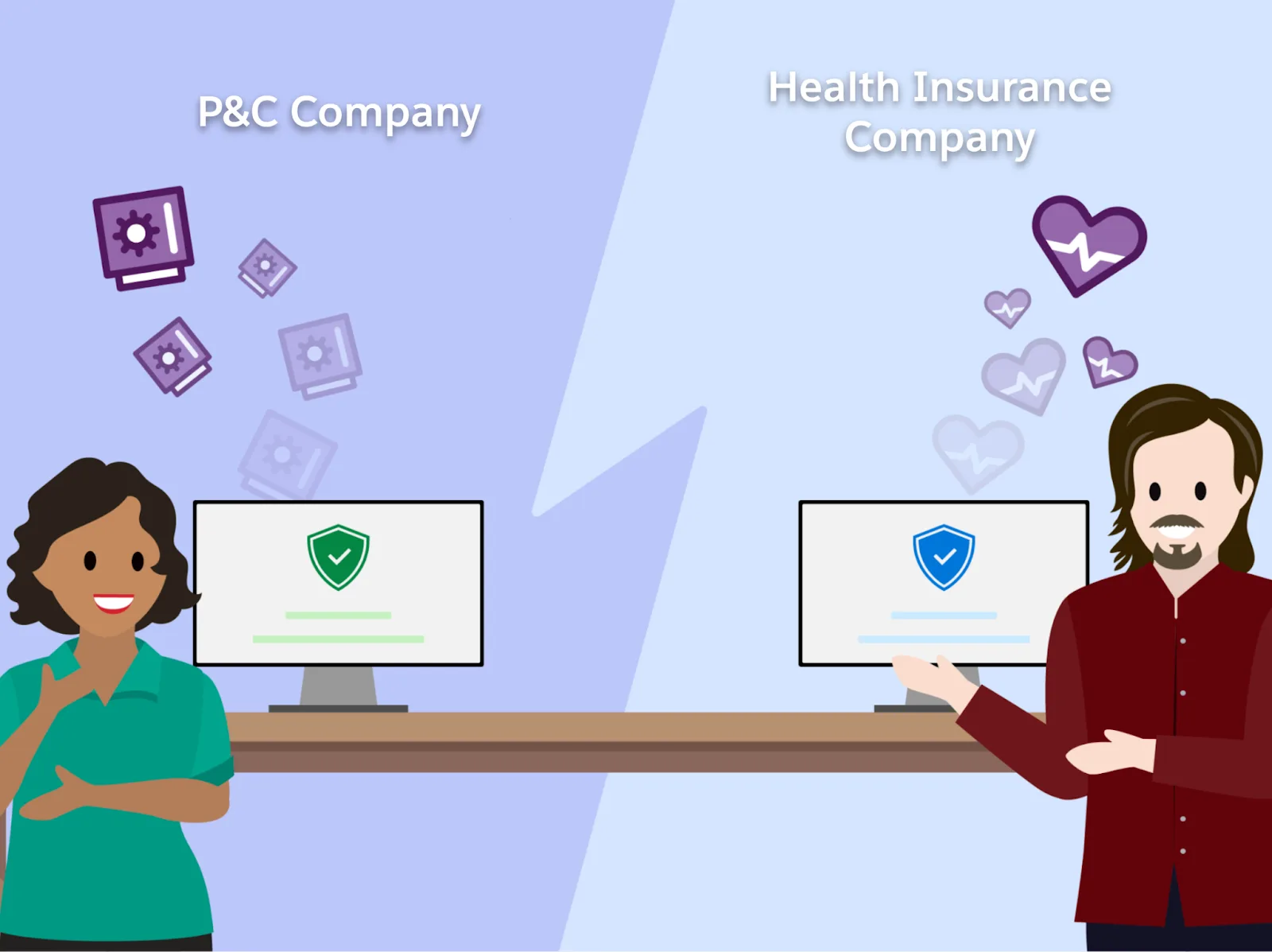 The Digital Insurance Platform is a component of Financial Services Cloud and Health Cloud.