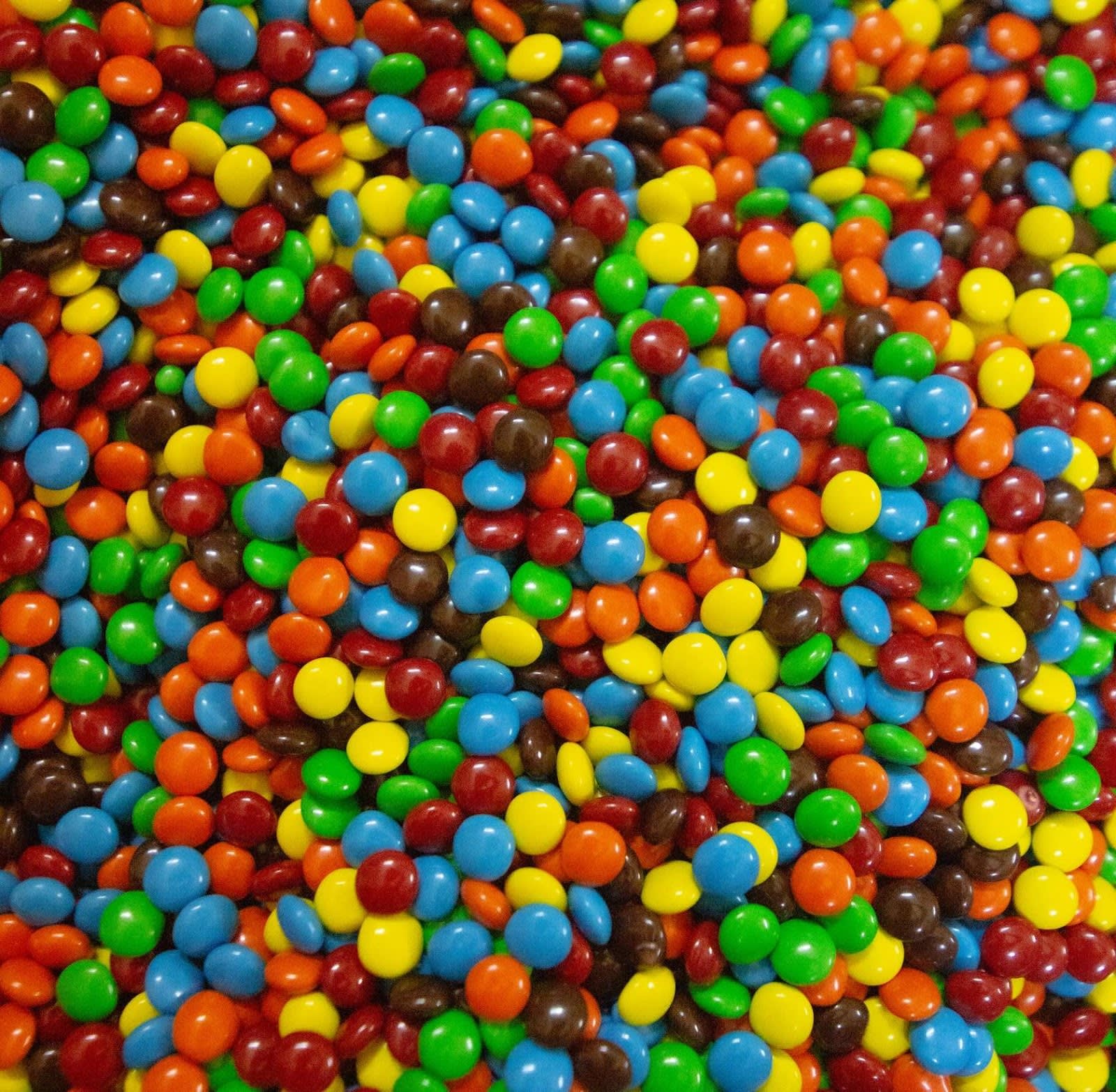 Muchos dulces de colores