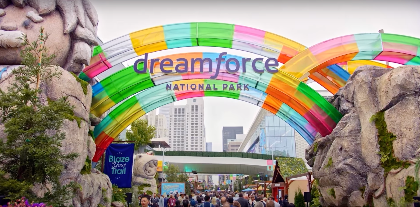Dreamforce National Park sign.