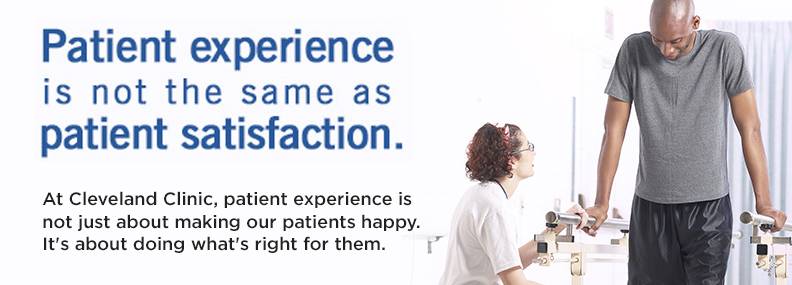 Patient experience is not the same as patient satisfaction.