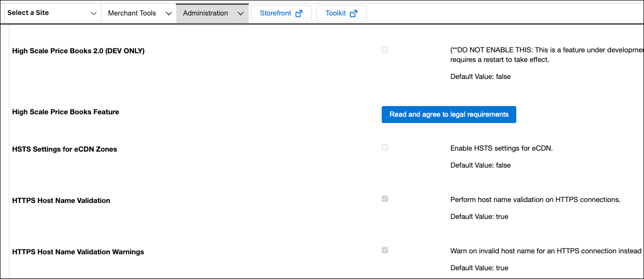 In Business Manager Administration, enable HSTS settings for eCDN zones.