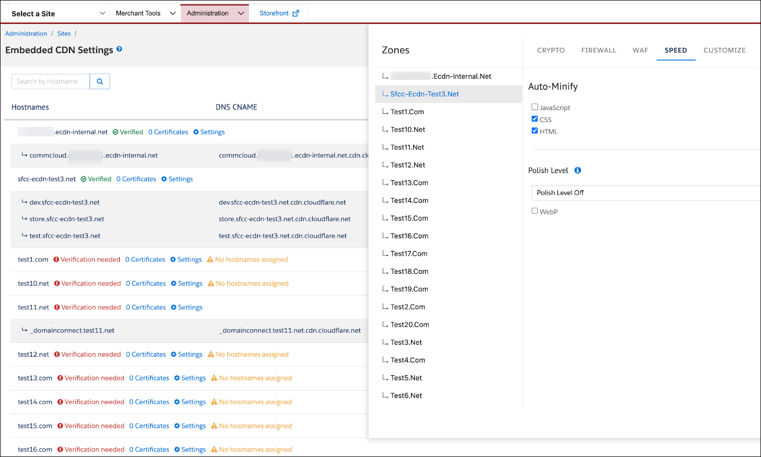 In Business Manager specify the eCDN zone’s speed settings.