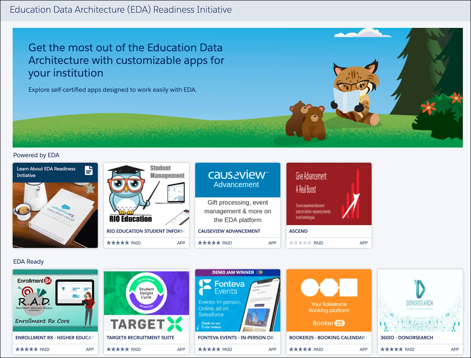 Education Data Architecture (EDA) Readiness Initiative の Web サイト