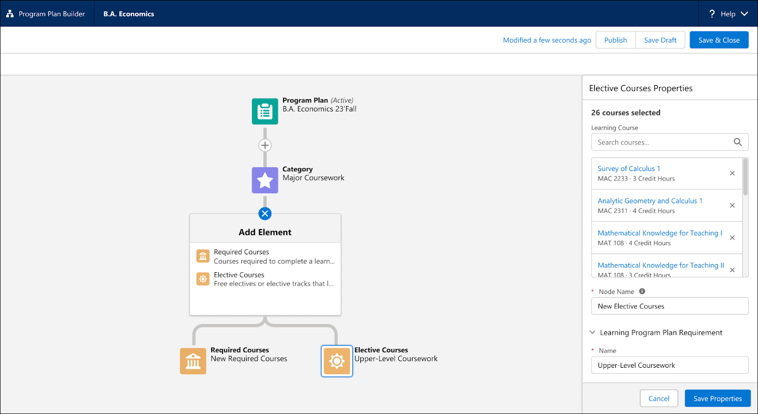 Program Plan Builder.
