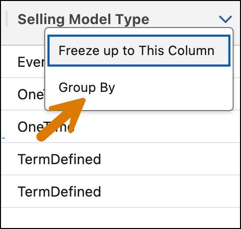 [Group By (グループ化単位)] オプション。
