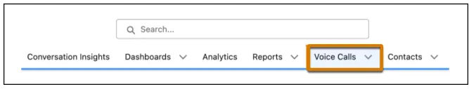 Select Voice Calls or Video Calls to view call insights.