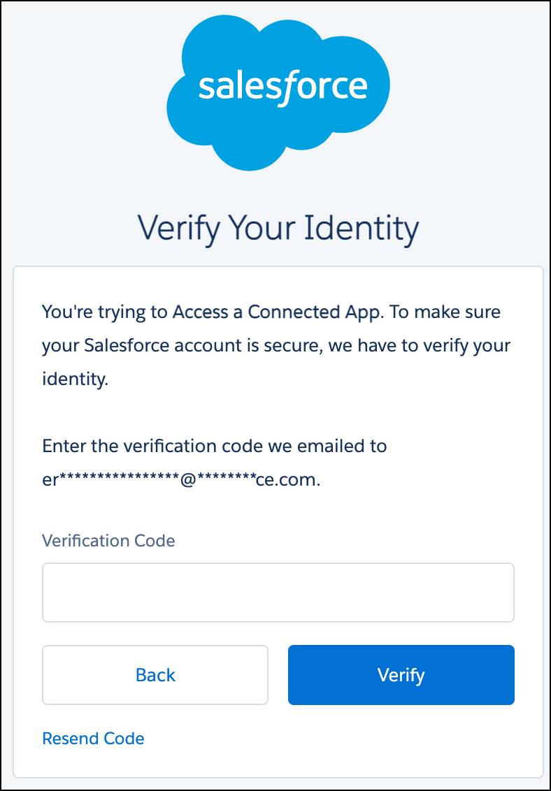 Solicitud Verify Your Identity (Verificar su identidad)