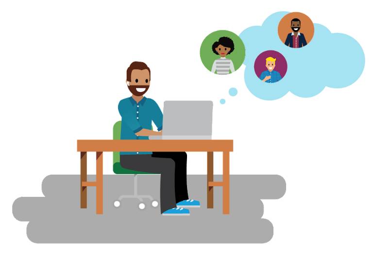 Make sure you can see attendees’ faces or read their chat posts when you present, so you know how they’re responding