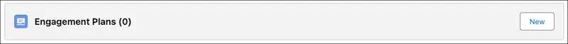 The New button, used to create an engagement plan