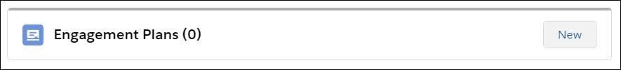The New button, used to create an engagement plan