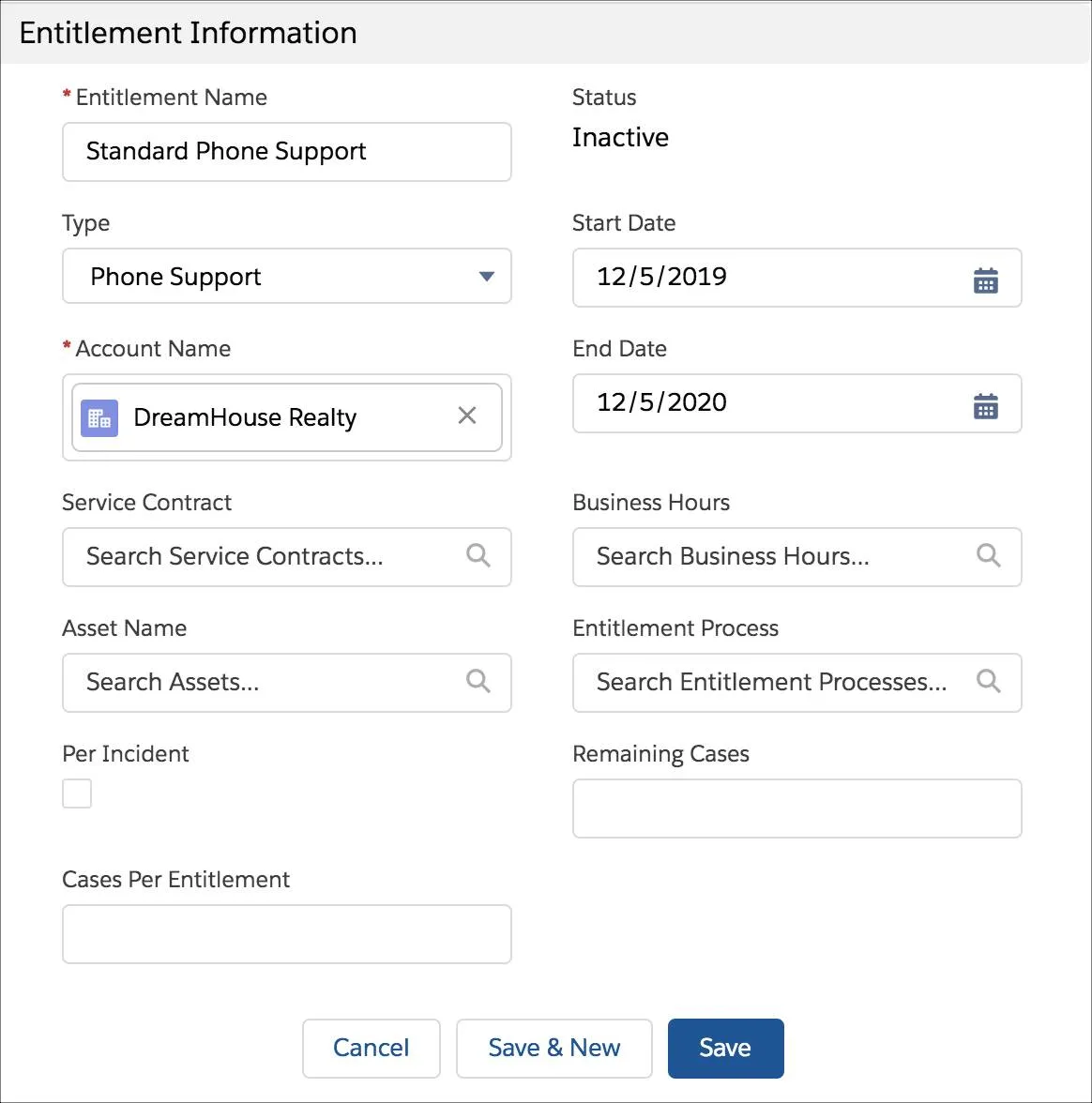 Autorisation de support téléphonique de DreamHouse Realty