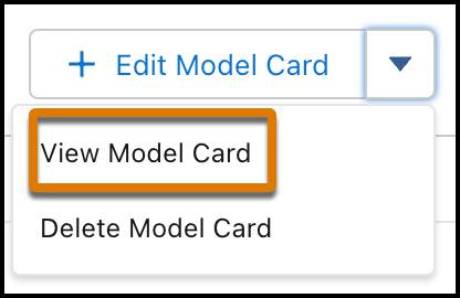 Highlighted View Model Card button in the Model Manager.