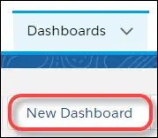 Select New Dashboard. 