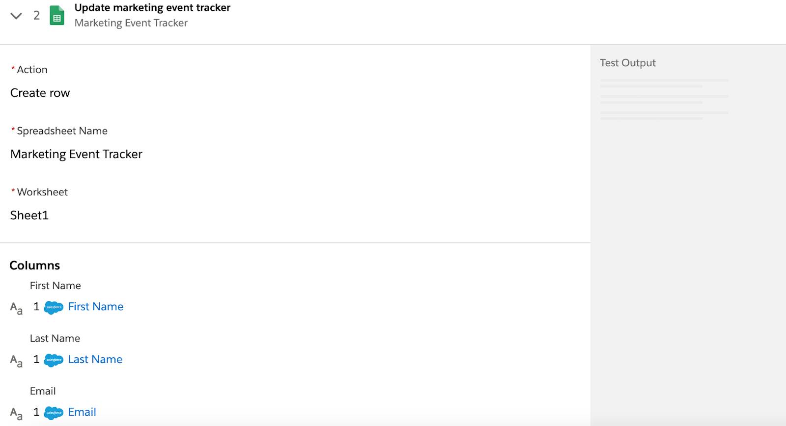 Tested flow with a green check mark next to step 1.
