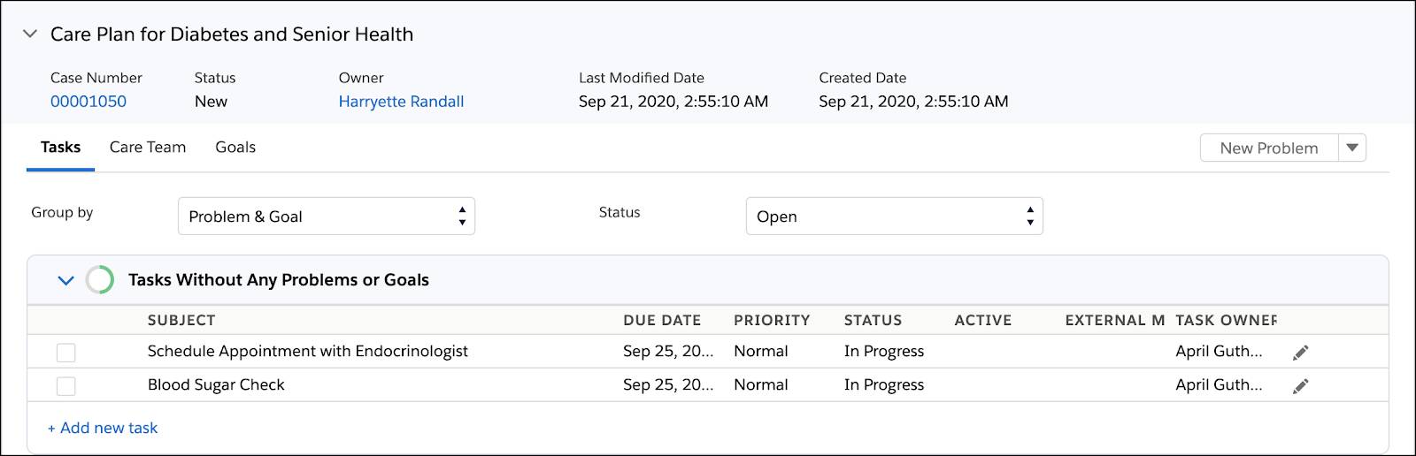 Create And Use Care Plans Unit Salesforce Trailhead