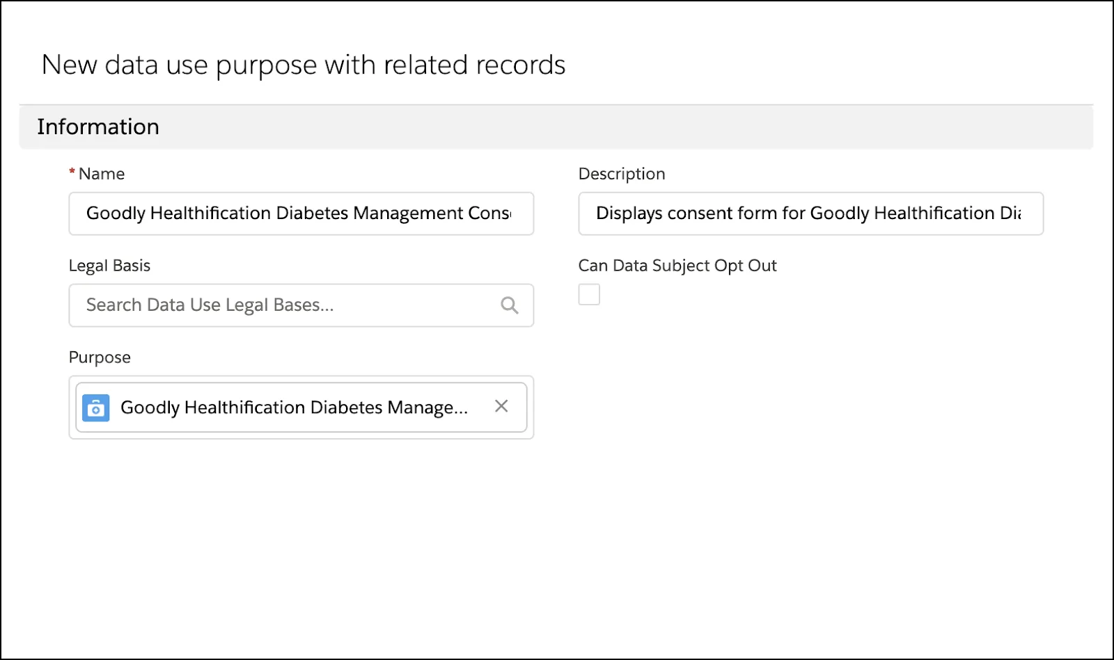 Cloning a consent form corresponding to the preceding steps.