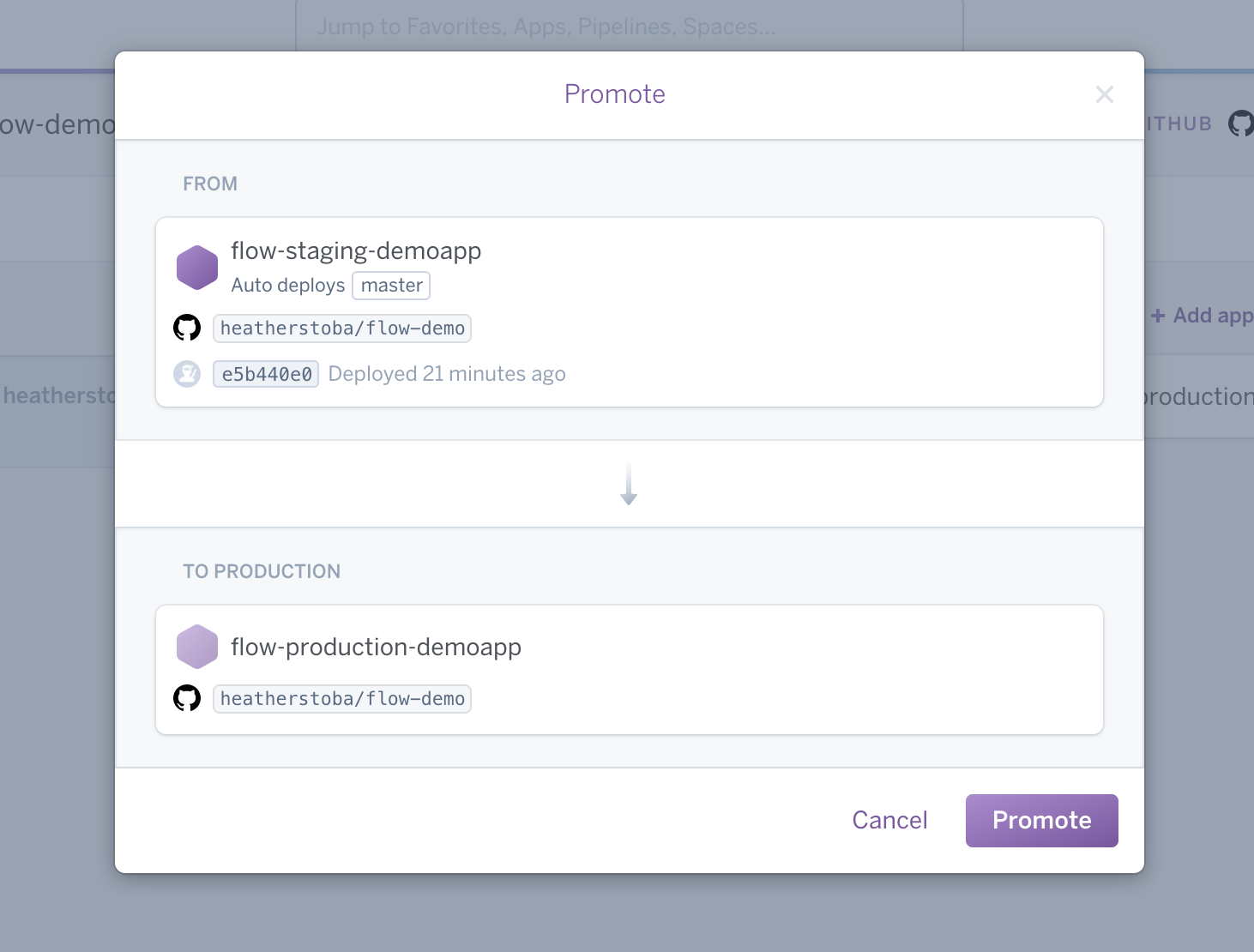 Promote to production