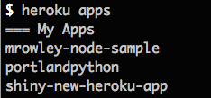 CLI: Apps List