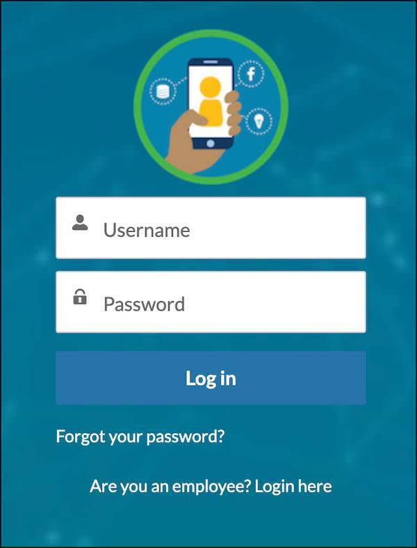 Módulo Customer Identity na página de login